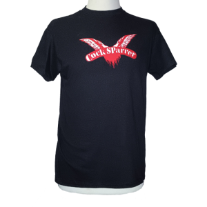 Cock Sparrer musta T-paita