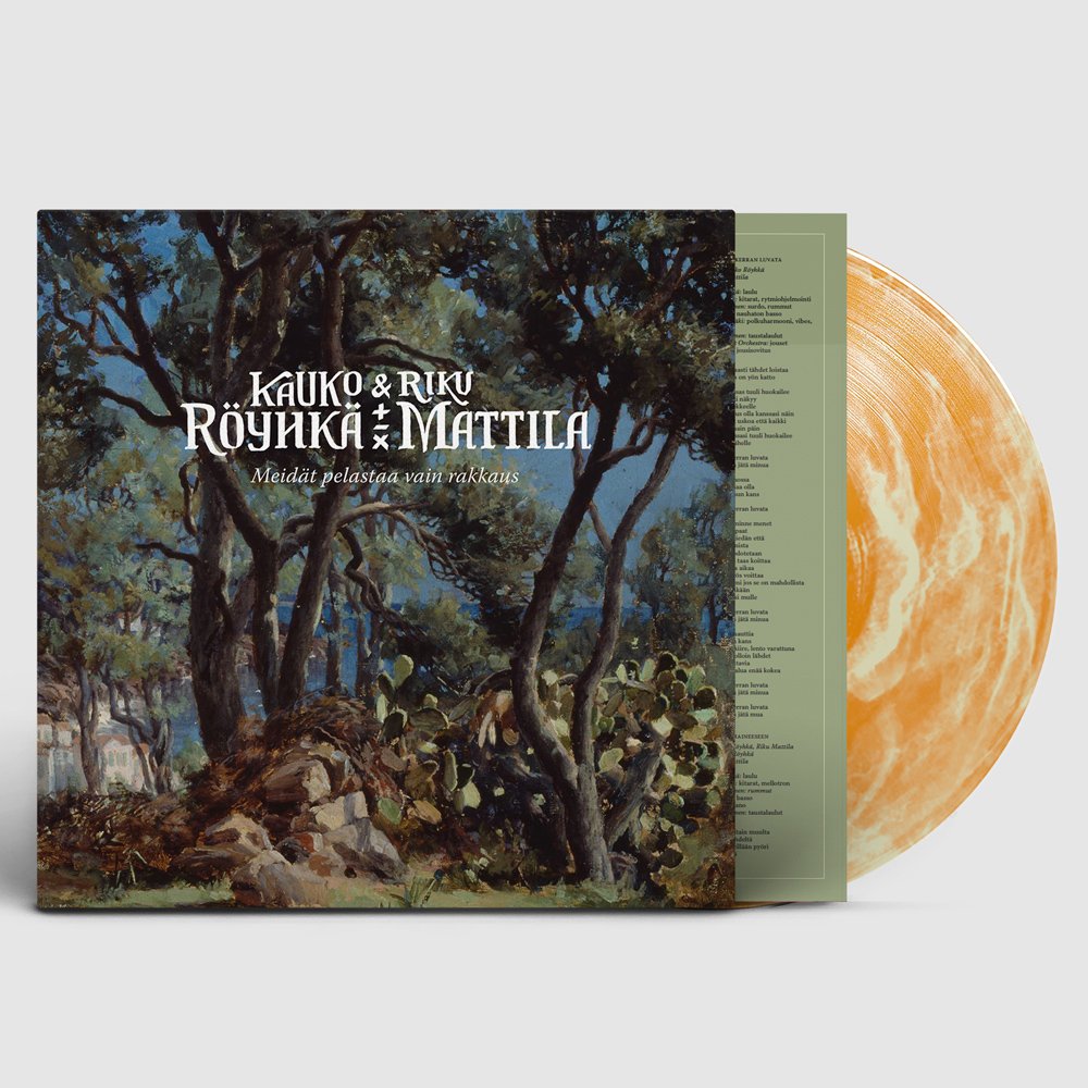Kauko Röyhkä & Riku Mattila: Meidät pelastaa vain rakkaus (oranssi-valkea LP)
